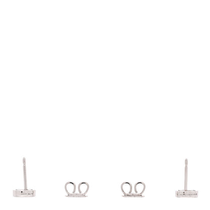 Gucci 18K White Gold Interlocking G Stud Earrings 3 of 5