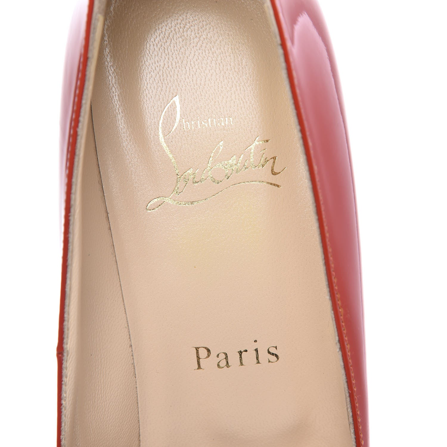 Christian Louboutin Patent Fifille 100 Pumps 39 Flamenco 6 of 9