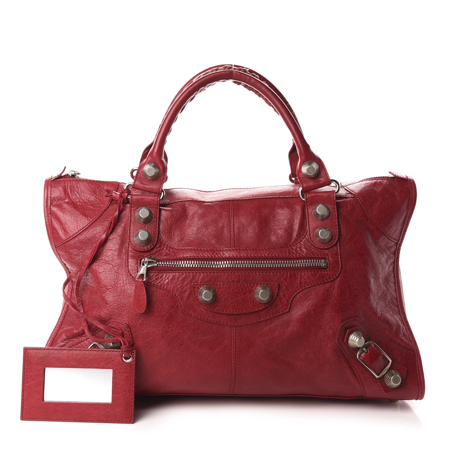 Balenciaga Agneau Giant 21 Silver Hardware Work Rubisse 1 of 14