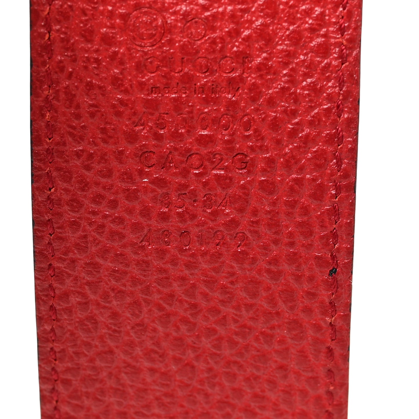 Calfskin 1973 Reversible Belt 85 34 Black Red
