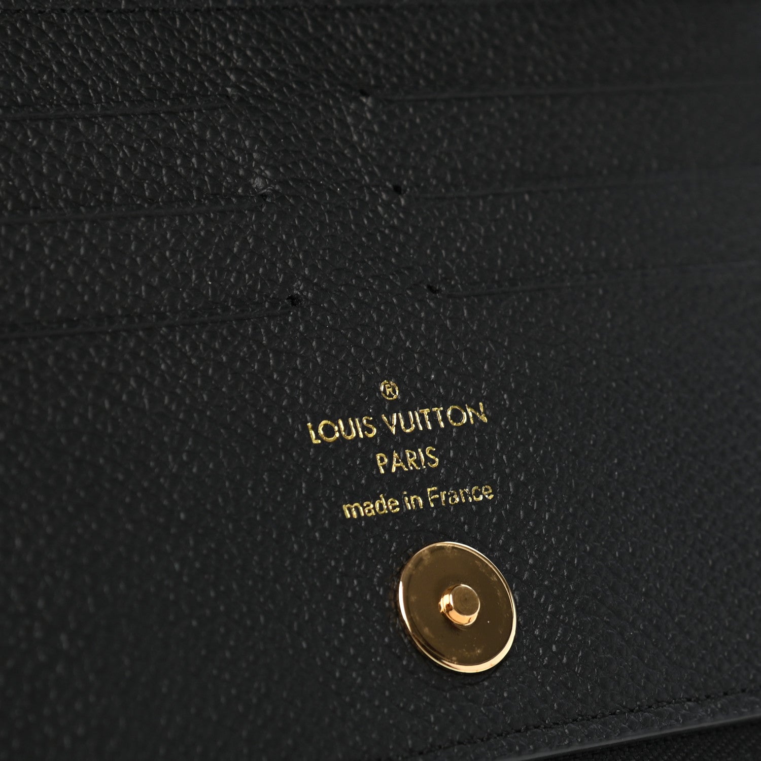 Louis Vuitton Empreinte Adele Wallet Black 6 of 7