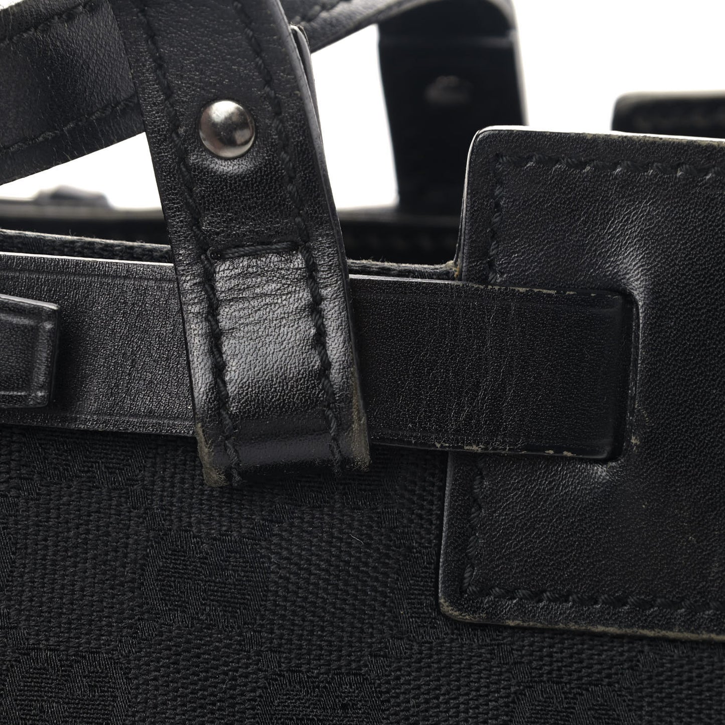 Monogram Large Tote Black