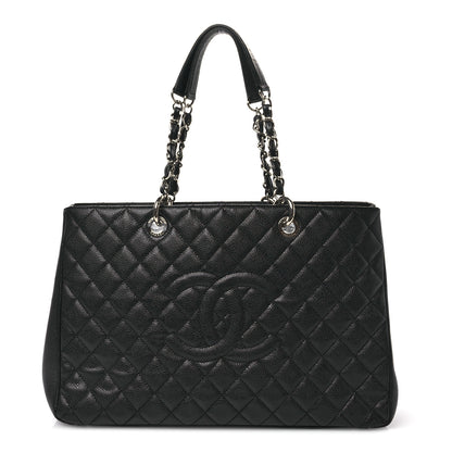 Chanel Caviar Quilted XL Grand Shopping Tote GST Black 1 of 12