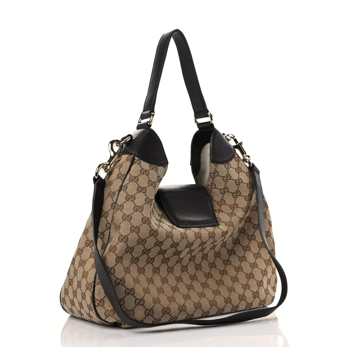 Monogram Web Medium Dressage Hobo Dark Brown