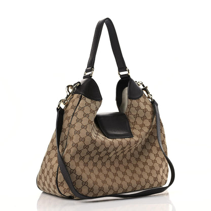 Gucci Monogram Web Medium Dressage Hobo Dark Brown 3 of 13