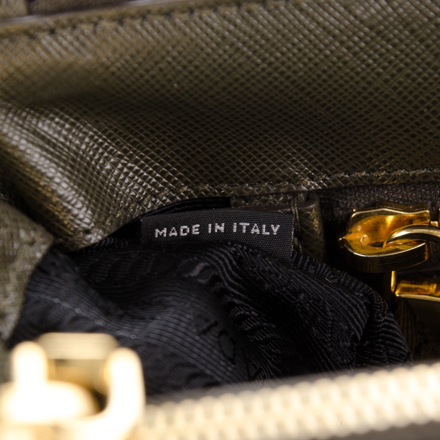 Prada Saffiano Medium Galleria Double Zip Tote Militare 7 of 7