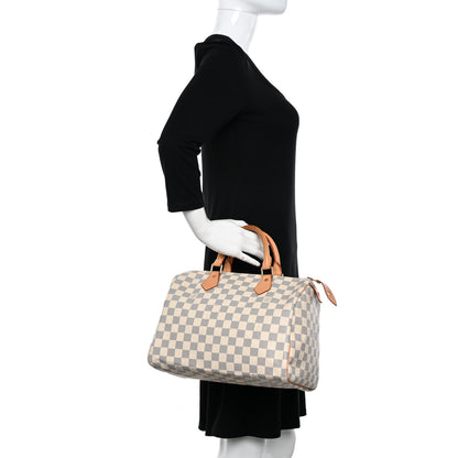 Louis Vuitton LOUIS VUITTON Damier Azur Speedy 30 2 of 10