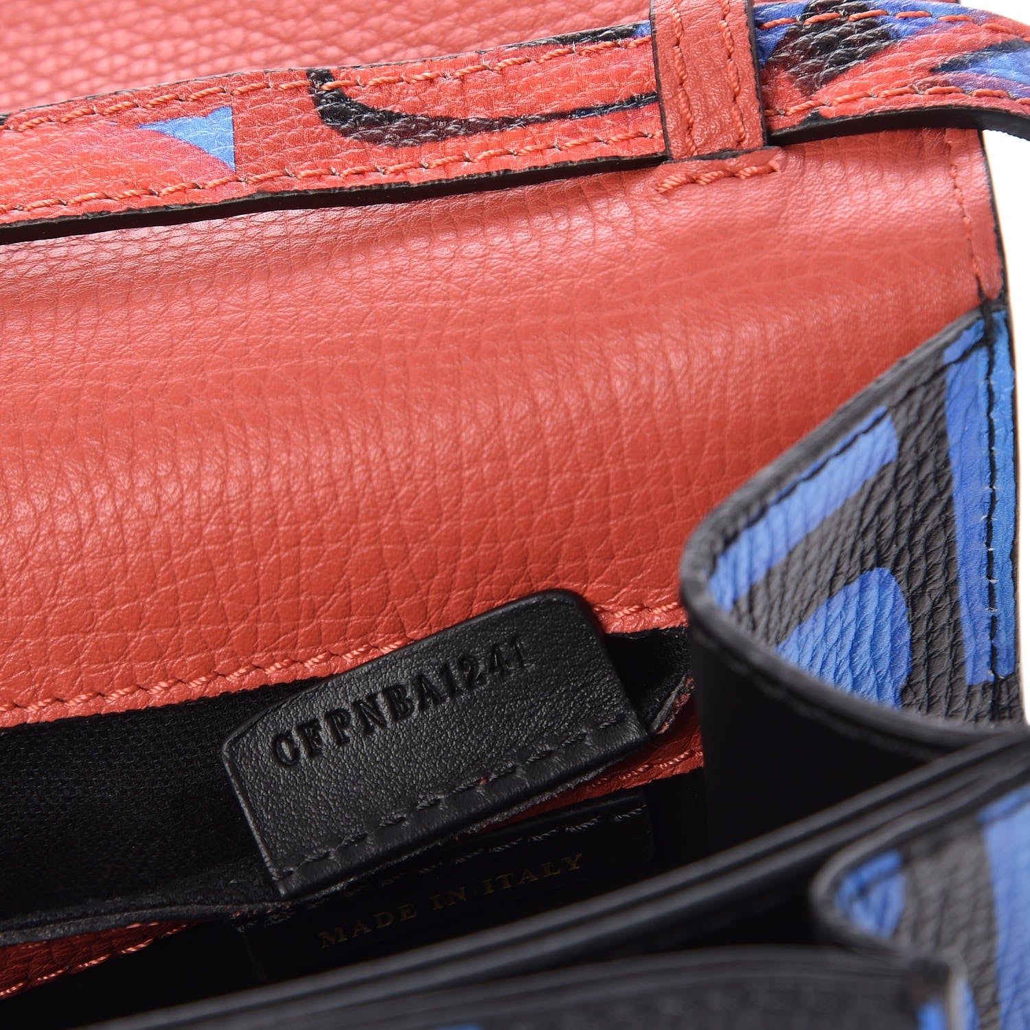 Burberry Calfskin Graffiti Print Small Macken Crossbody Bag Black 8 of 8