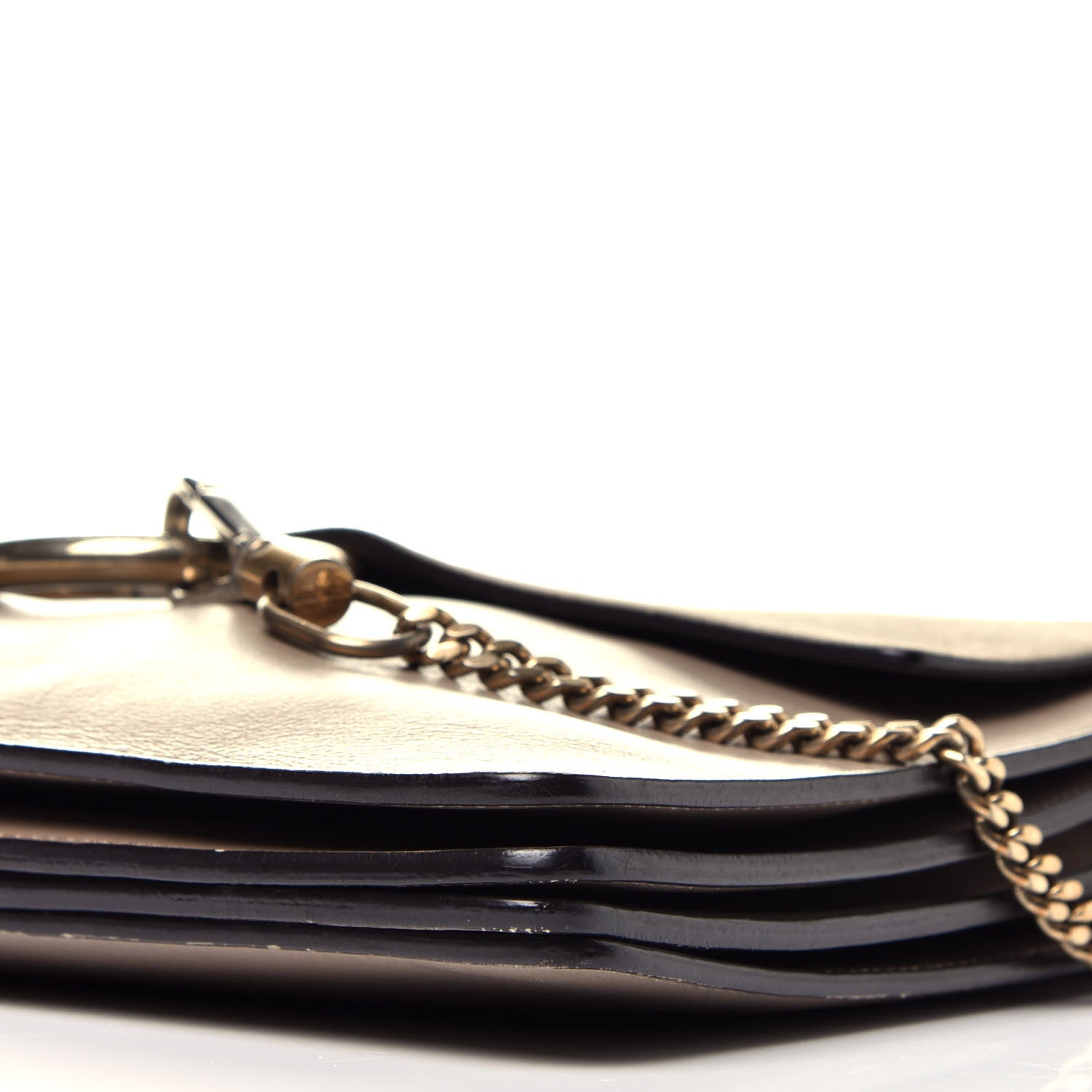 Chloe Calfskin Suede Medium Faye Shoulder Bag Motty Grey 9 of 9