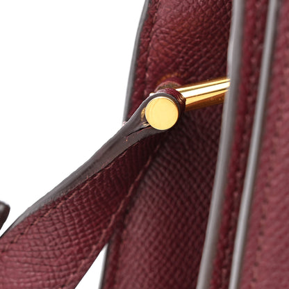 Tom Ford Grained Calfskin Large T Clasp Tara Crossbody Bag Cabernet 13 of 17