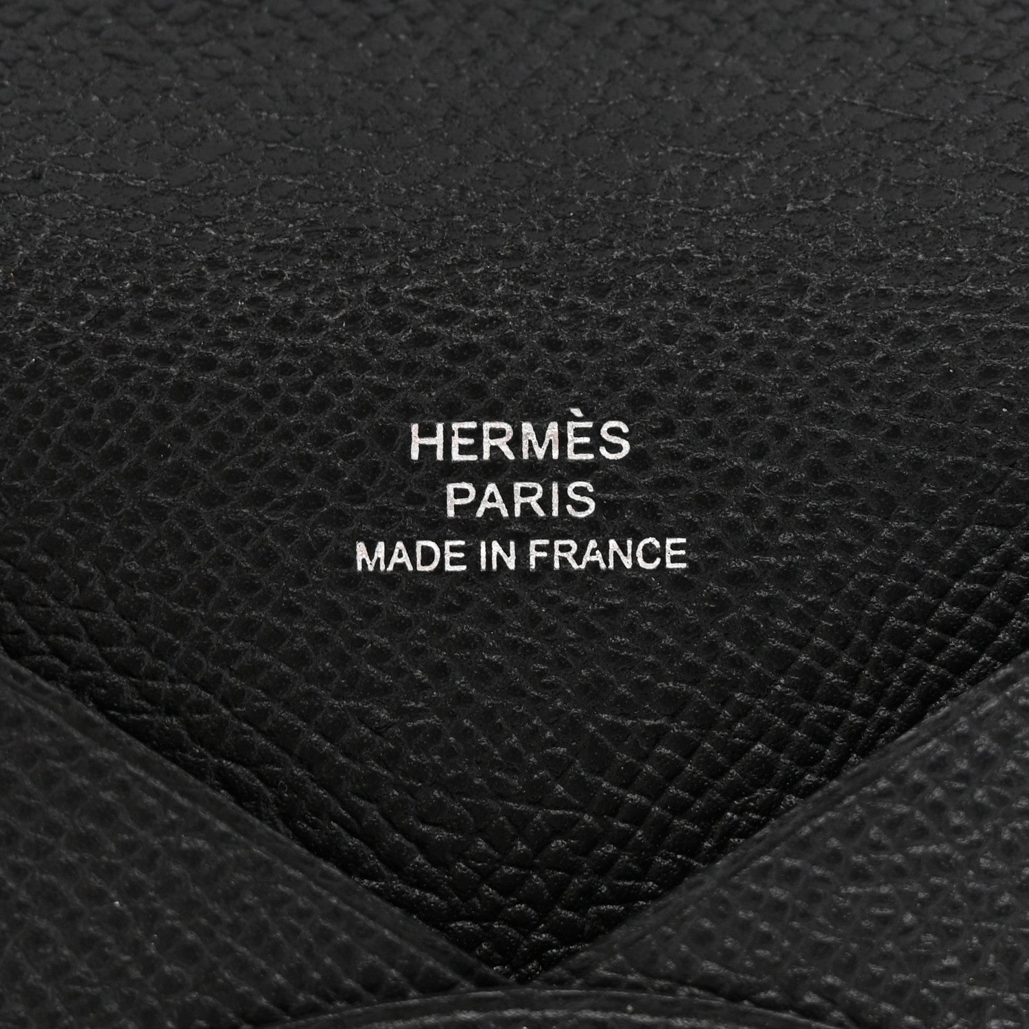 Hermes Epsom Calvi Card Case Black 6 of 6