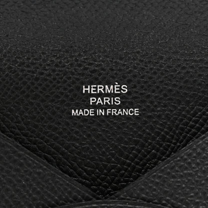 Hermes Epsom Calvi Card Case Black 6 of 6