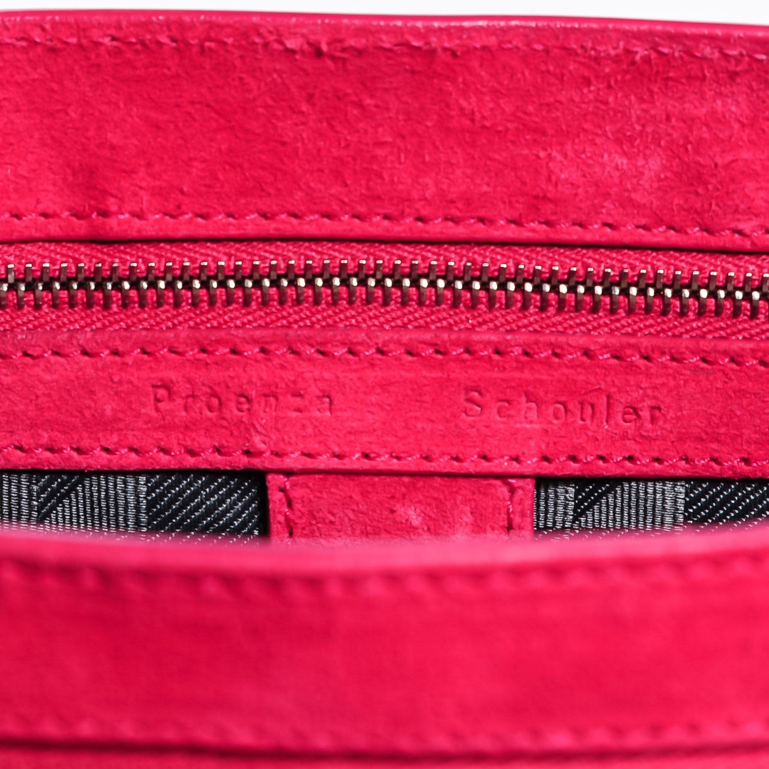 Proenza Schouler Suede Medium PS1 Satchel Raspberry 13 of 14