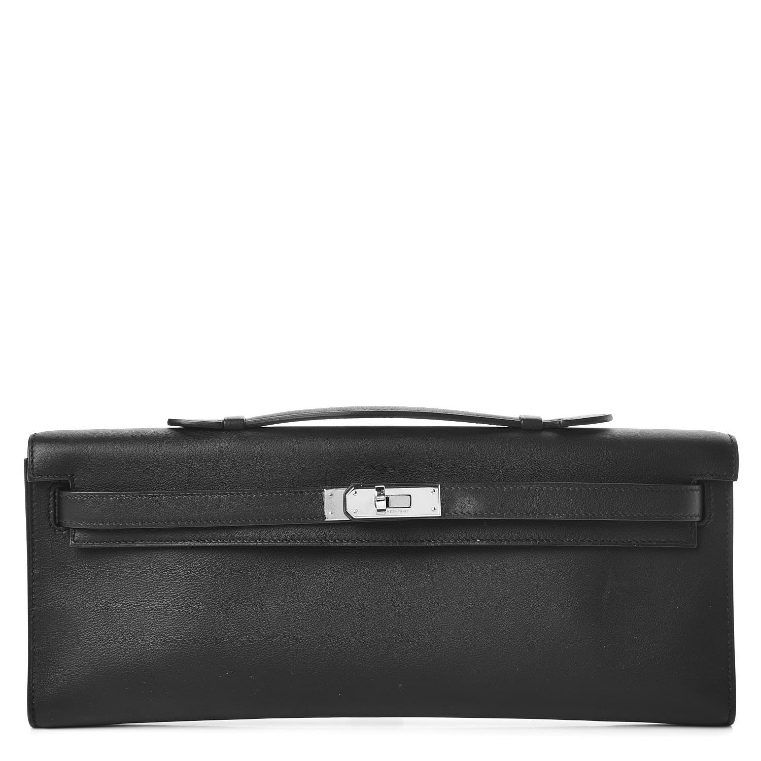 Hermes Swift Kelly Cut Clutch Pochette Black 1 of 12