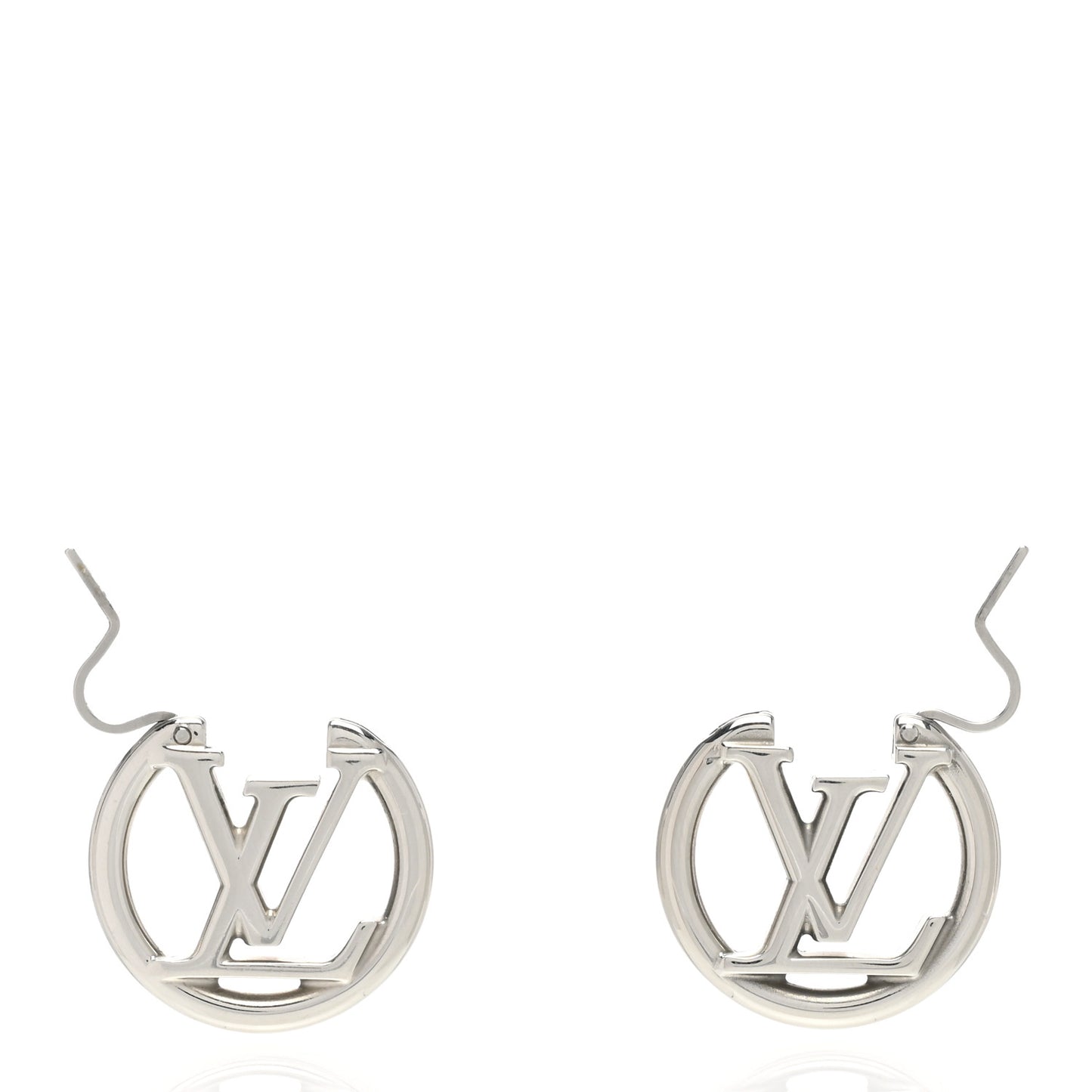 Palladium Small Louise Hoop Earrings Silver