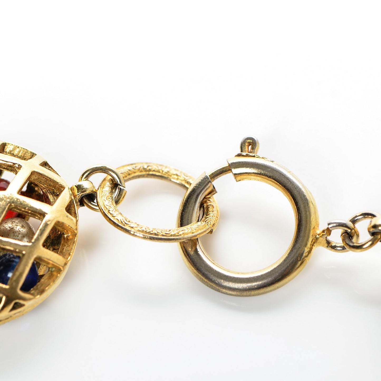 Gripoix Caged Necklace Gold