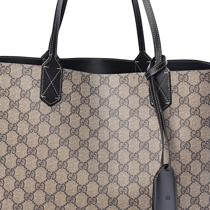 Gucci Calfskin GG Supreme Monogram Medium Reversible Tote Black 13 of 13