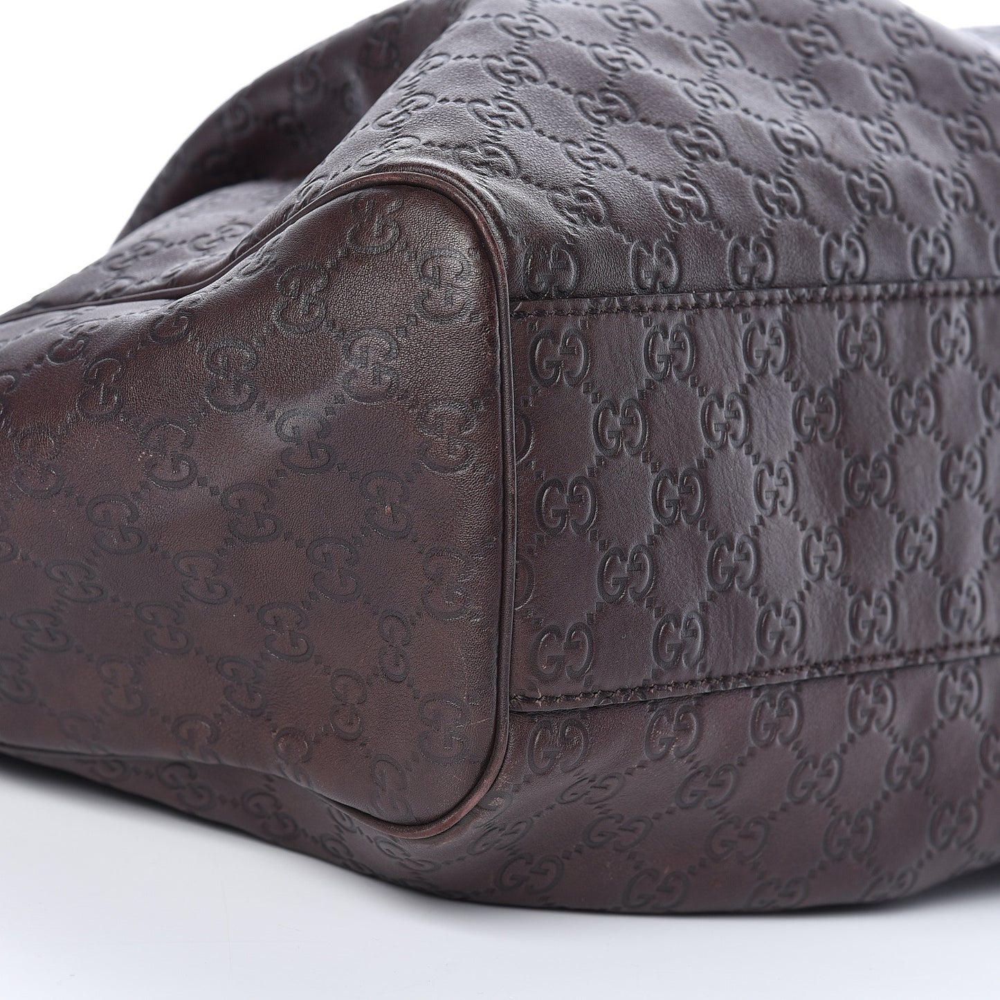 Guccissima Signature Large Sukey Tote Chocolate