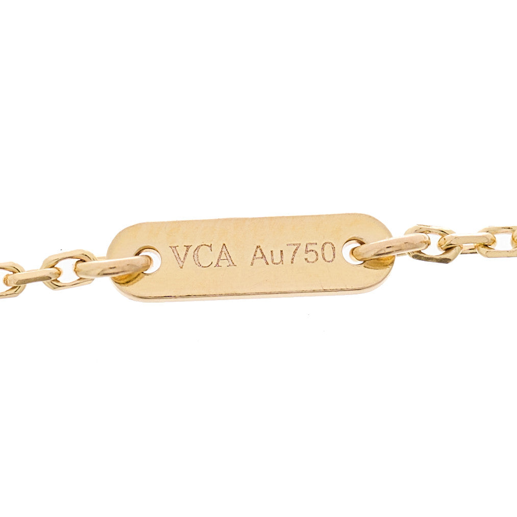 18K Rose Gold Carnelian Sweet Alhambra Heart Bracelet