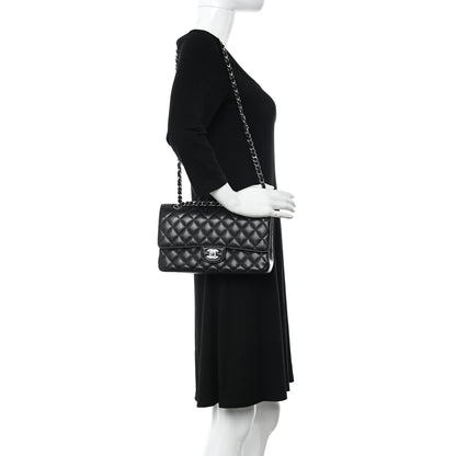 Chanel Caviar Quilted Medium Double Flap Black 2 of 11