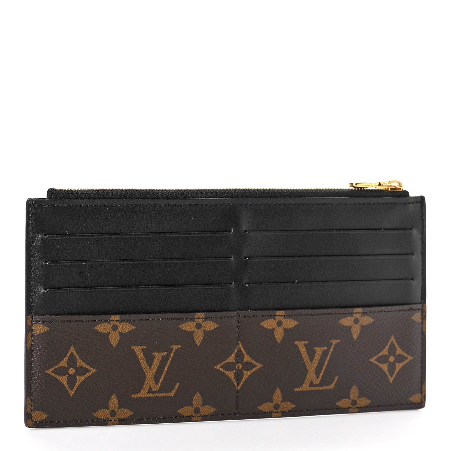 Louis Vuitton Monogram Slim Purse Black 3 of 8
