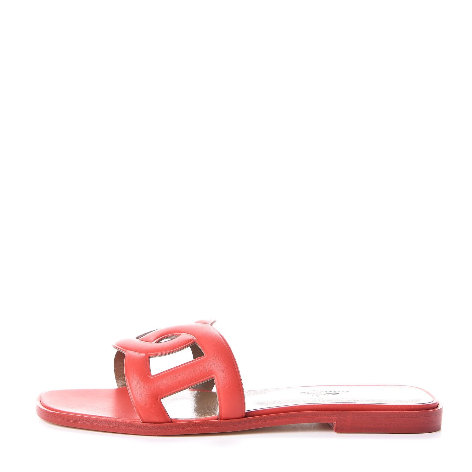 Hermes Calfskin Omaha Sandals 37 Pavot 1 of 8
