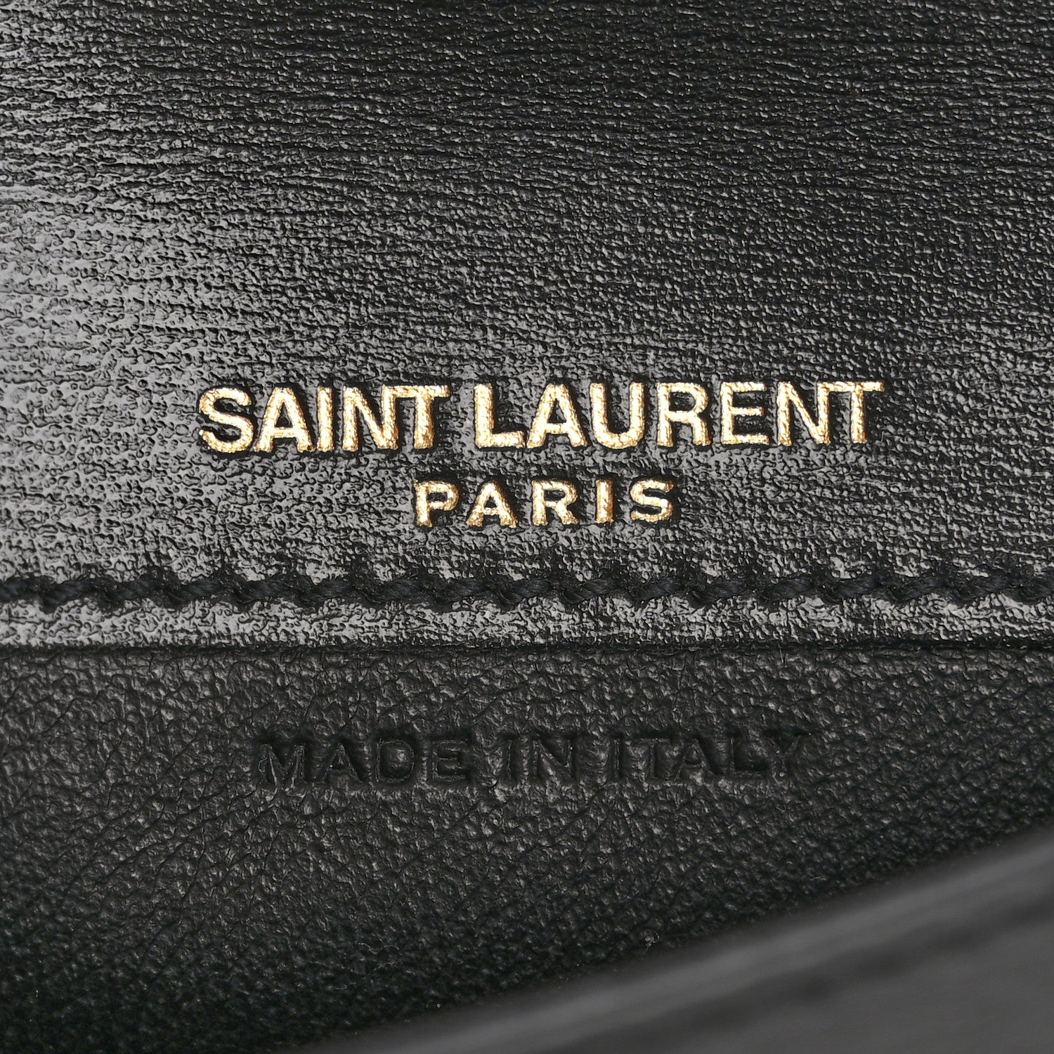 Saint Laurent Calfskin Monogram Coin Pouch Black 8 of 13