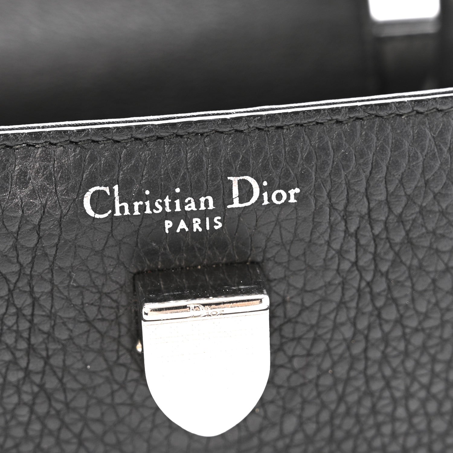 Christian Dior Grained Calfskin Mini Diorever Flap Black 6 of 16