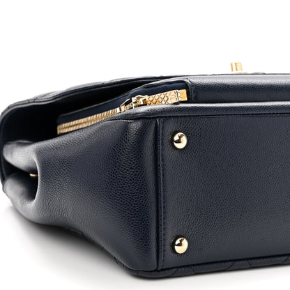 Chanel Caviar Quilted Large Business Affinity Flap Navy 10 of 11