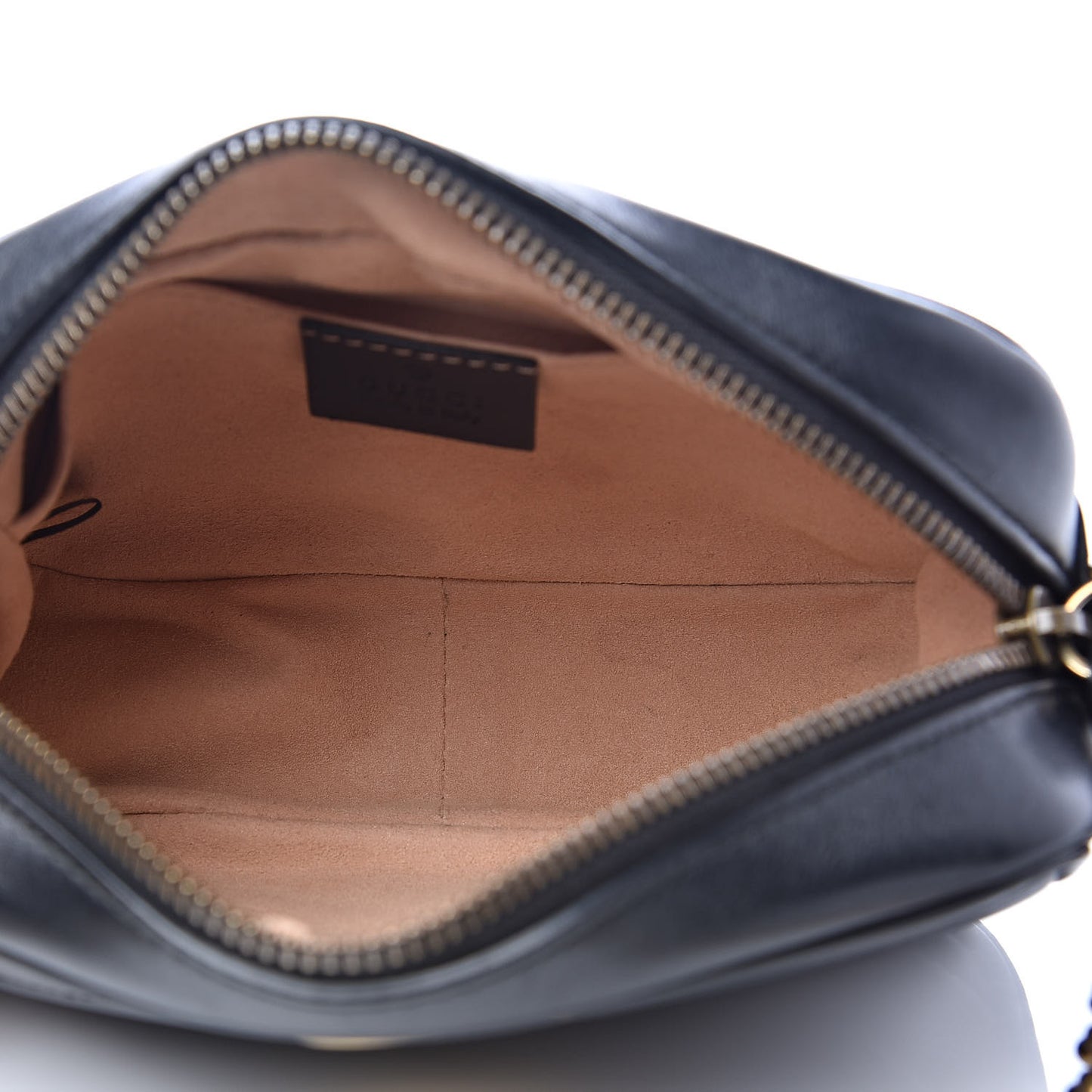Calfskin Matelasse Mini GG Marmont Chain Shoulder Bag Black
