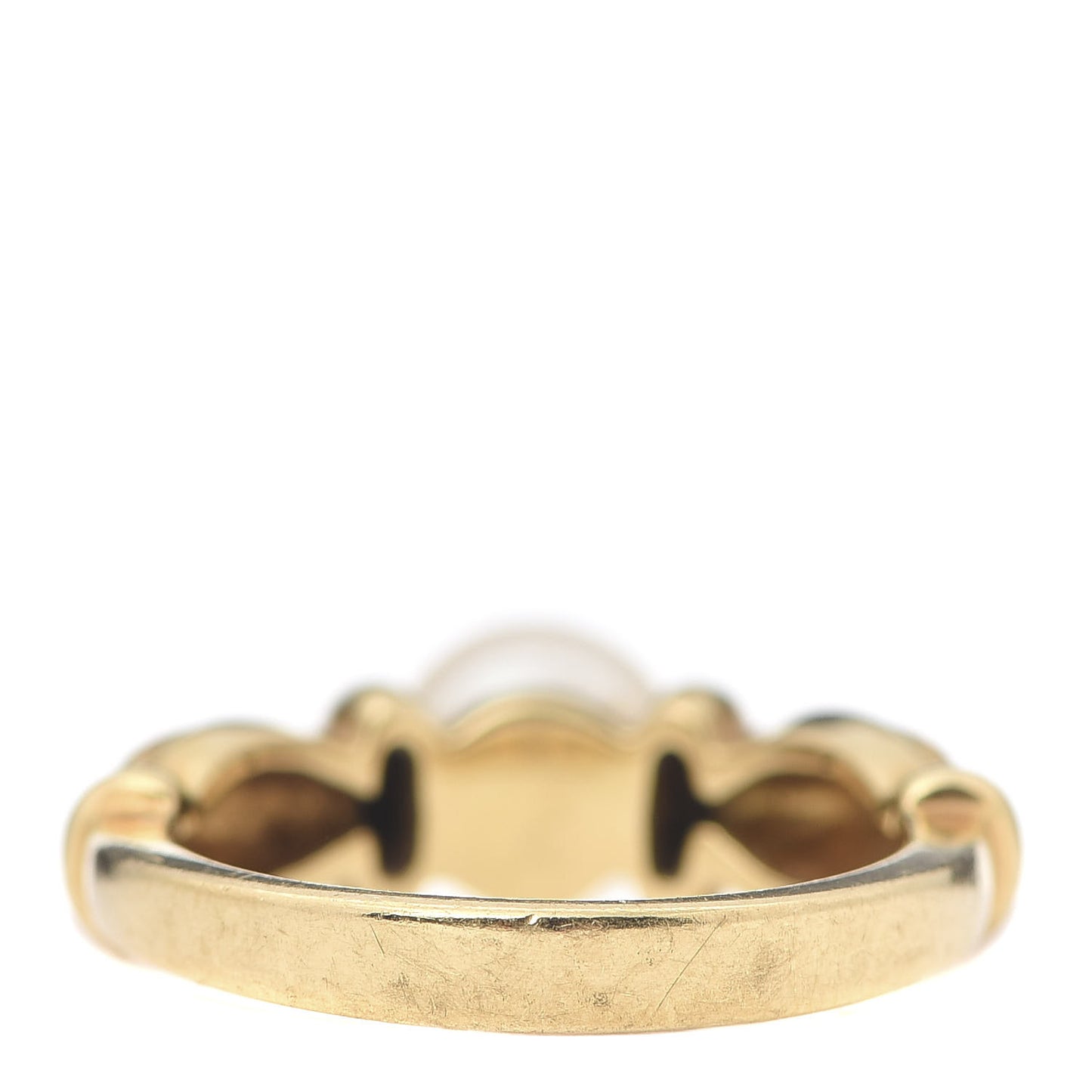 18K Yellow Gold Akoya Pearl 7mm Ring 51 5.75