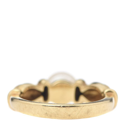 Tiffany 18K Yellow Gold Akoya Pearl 7mm Ring 51 5.75 3 of 5