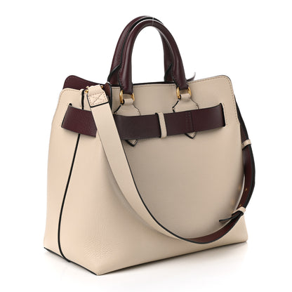 Burberry Soft Grain Calfskin Medium Belt Bag Ivory Mahogany Red 3 of 9