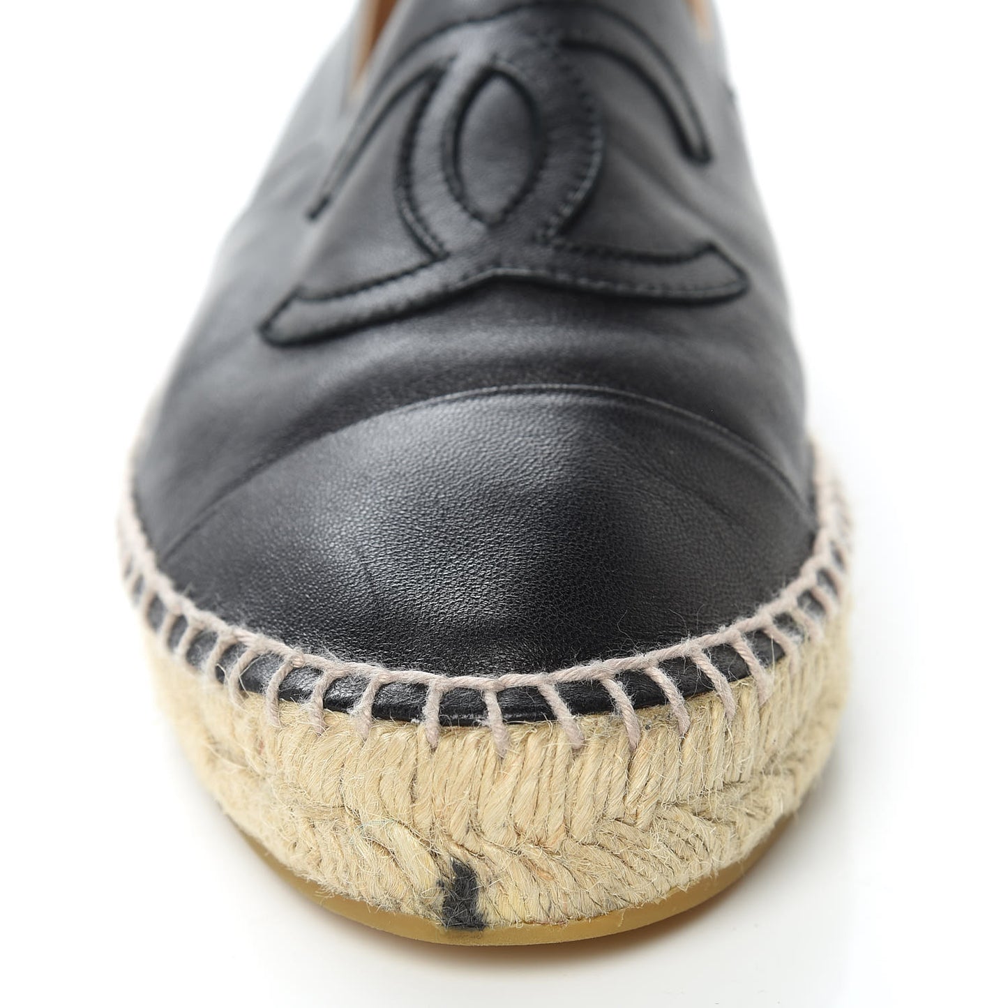 Lambskin CC Espadrilles 40 Black