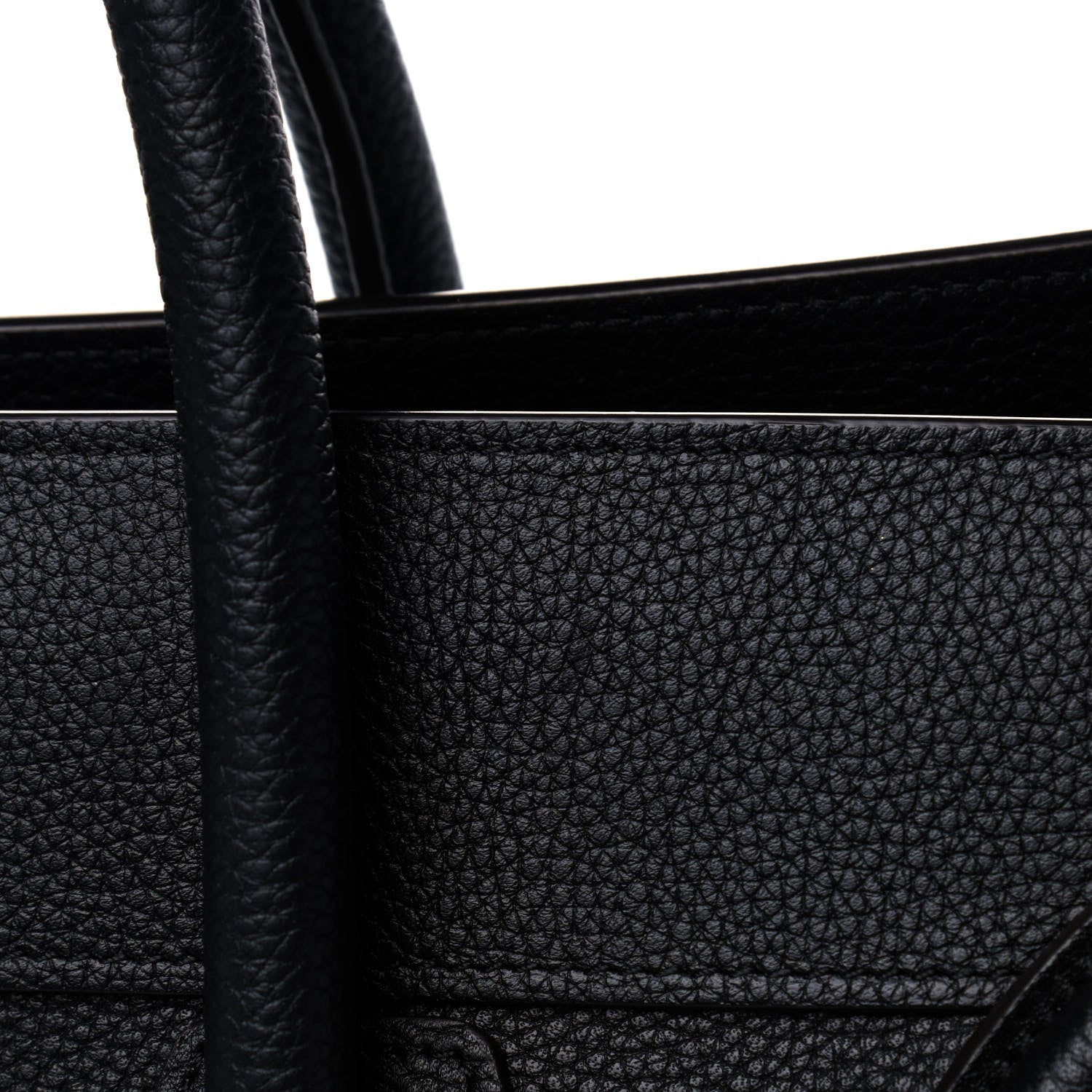 Celine Drummed Calfskin Mini Luggage Black 11 of 11