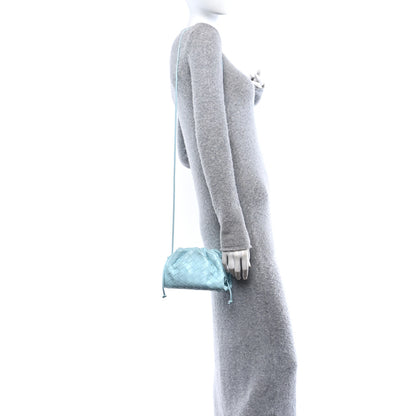 Bottega Veneta Nappa Intrecciato The Mini Pouch Pale Blue 2 of 9