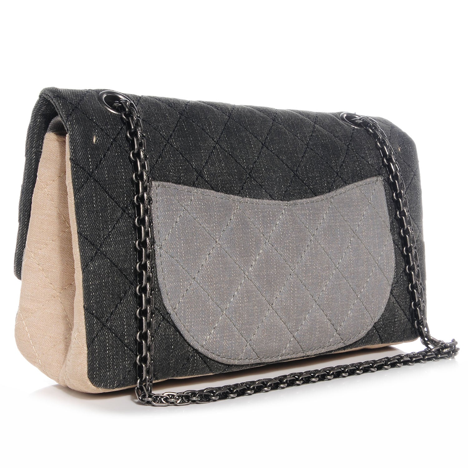 Chanel Denim Tri-Color 2.55 Reissue 255 Flap 3 of 8