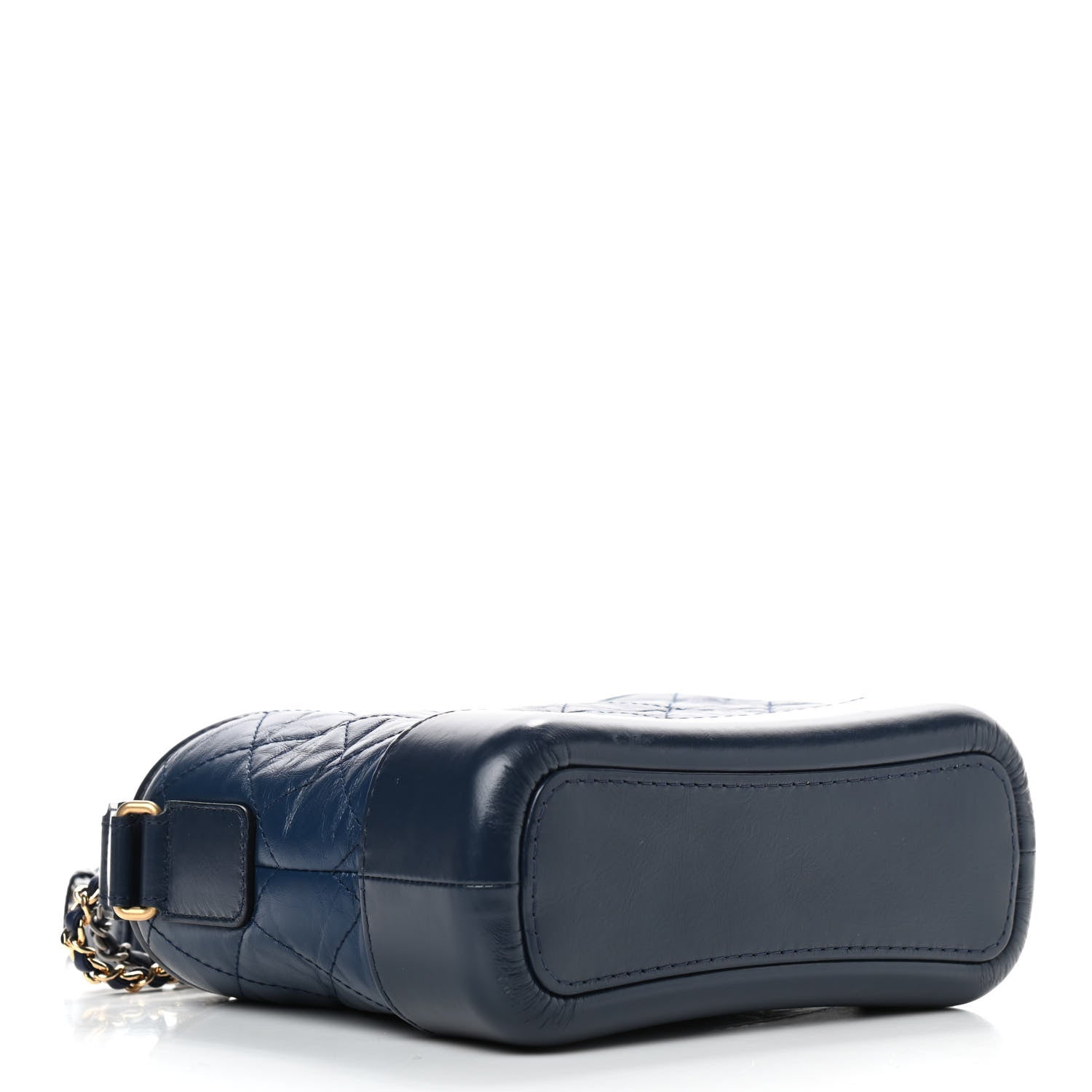 Chanel Aged Calfskin Quilted Small Gabrielle Hobo Navy 4 of 9