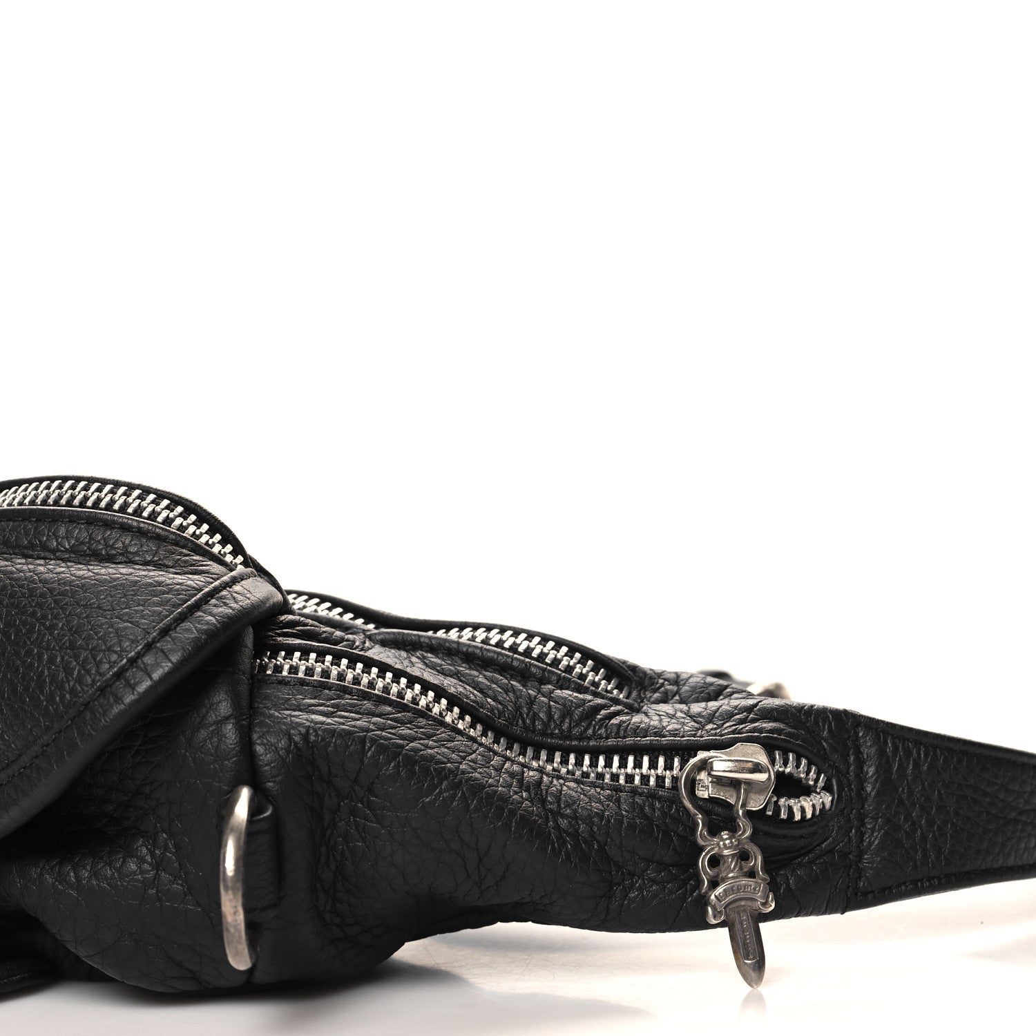 Chrome Hearts Grained Calfskin Snat Pack Gunslinger Waist Bag Black 9 of 9