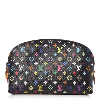Louis Vuitton Monogram Multicolor Cosmetic Pouch Black Grenade 1 of 6