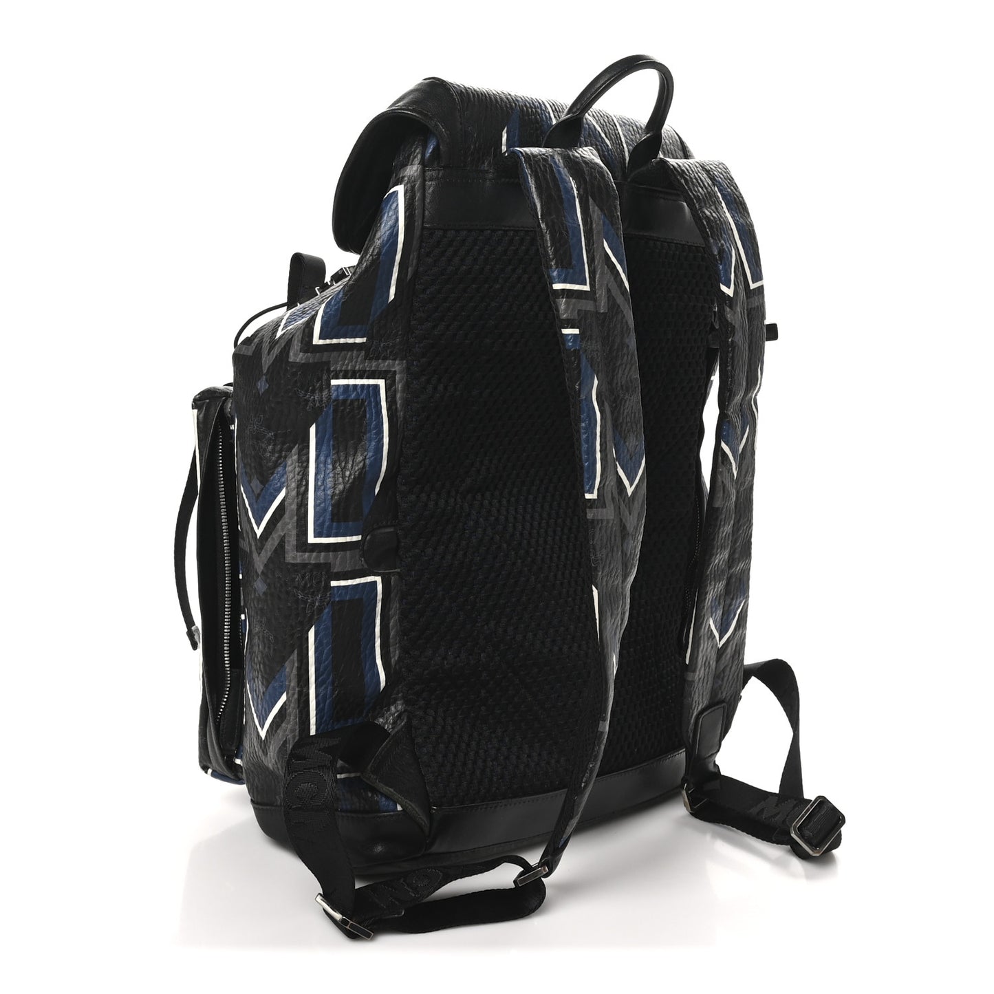 Visetos Chevron Stripe Buckle Backpack Black