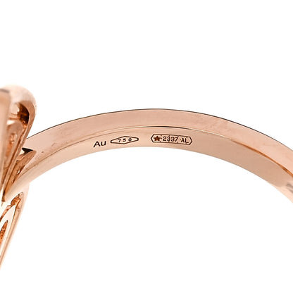 Bulgari 18K Rose Gold Diamond Fiorever Pave Ring 54 6.75 6 of 6