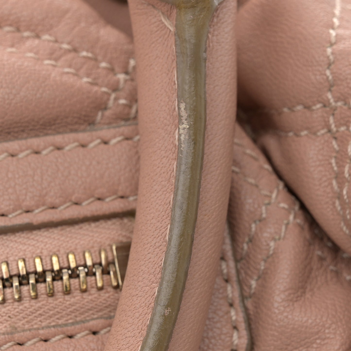 Calfskin Quilted Stam Blush