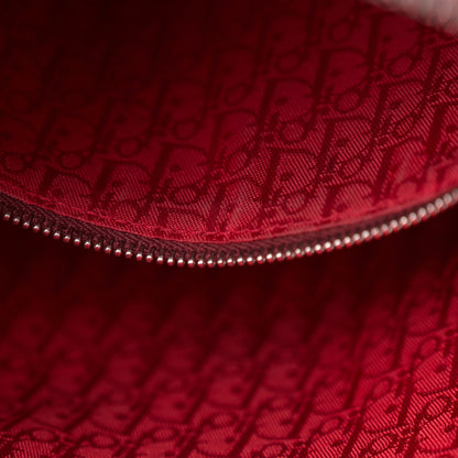 Christian Dior Lambskin Cannage Large Lady Dior Burgundy 12 of 15