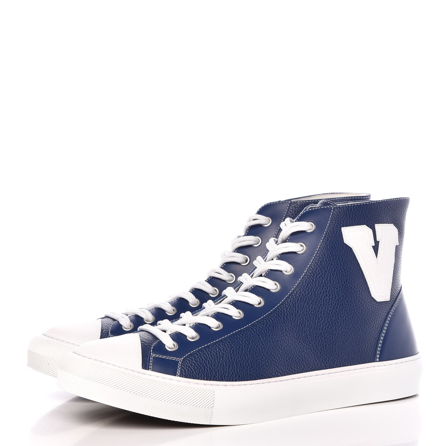 Louis Vuitton Calfskin Tattoo Sneaker Boots 9 Blue 3 of 9