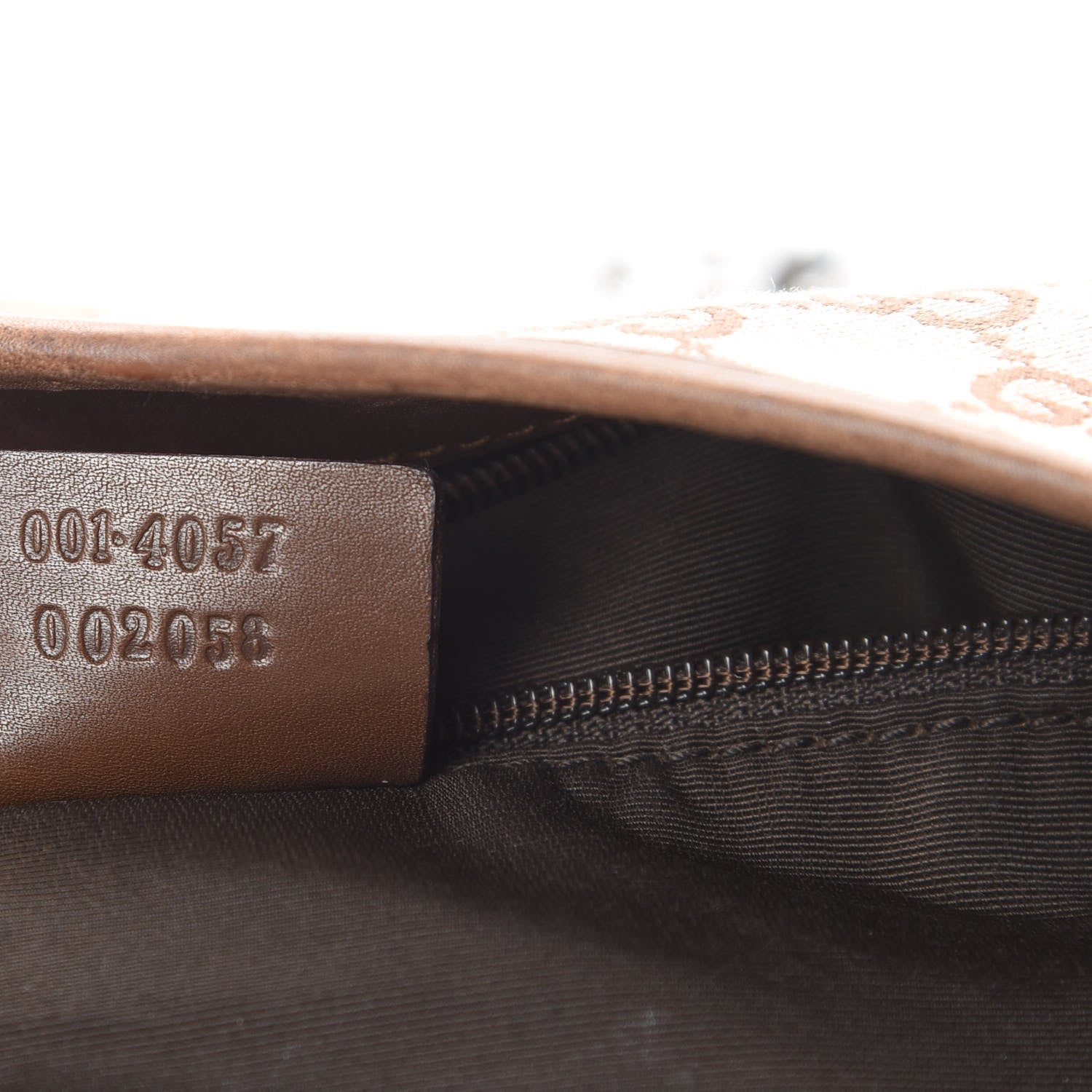 Gucci Monogram Lobster Clasp Jackie O Hobo Brown 7 of 16