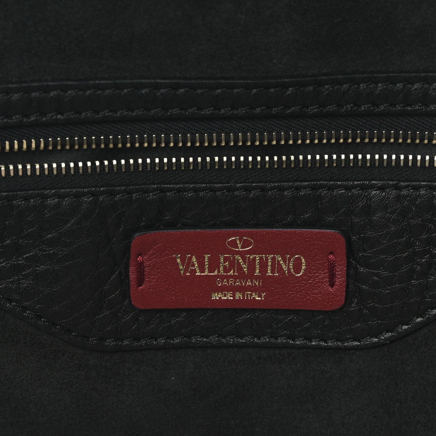 Valentino Garavani Grained Calfskin Rockstud Shoulder Tote Black 6 of 8