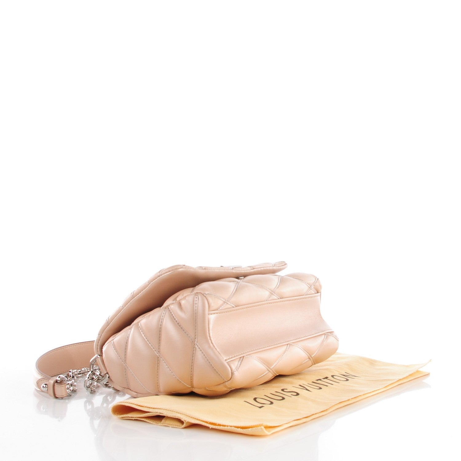 Louis Vuitton Lambskin Malletage GO-14 PM Champagne 4 of 8