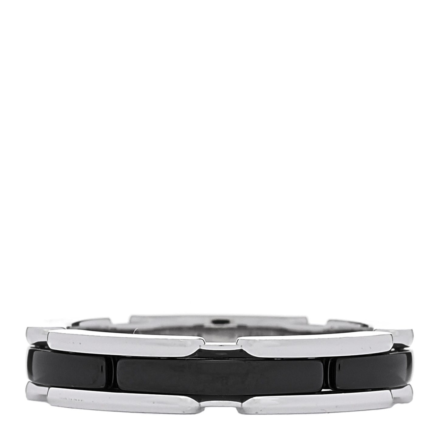 18K White Gold Black Ceramic Small Ultra Ring 59 8.75