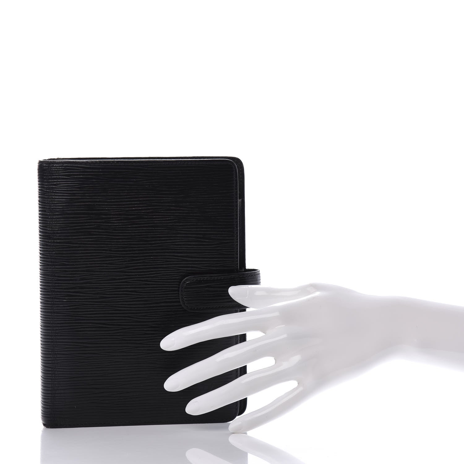 Louis Vuitton Epi Medium Ring Agenda Cover Black 2 of 10